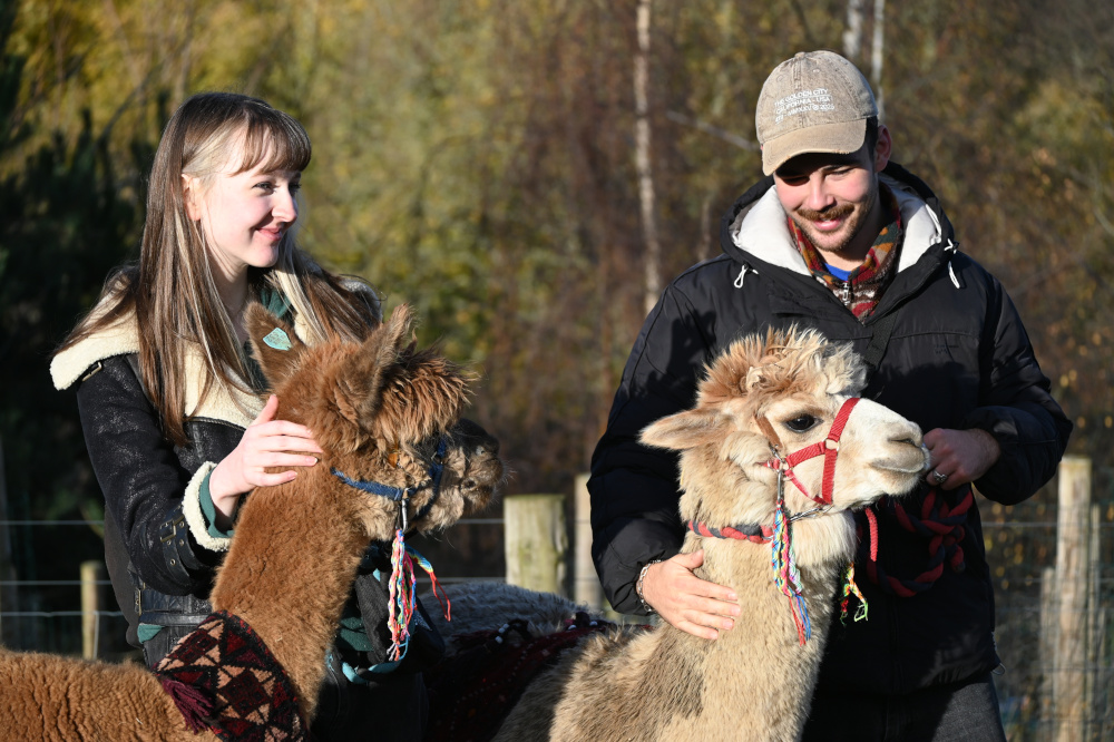 Happy Couple using Alpaca Trekking Gift Vouchers